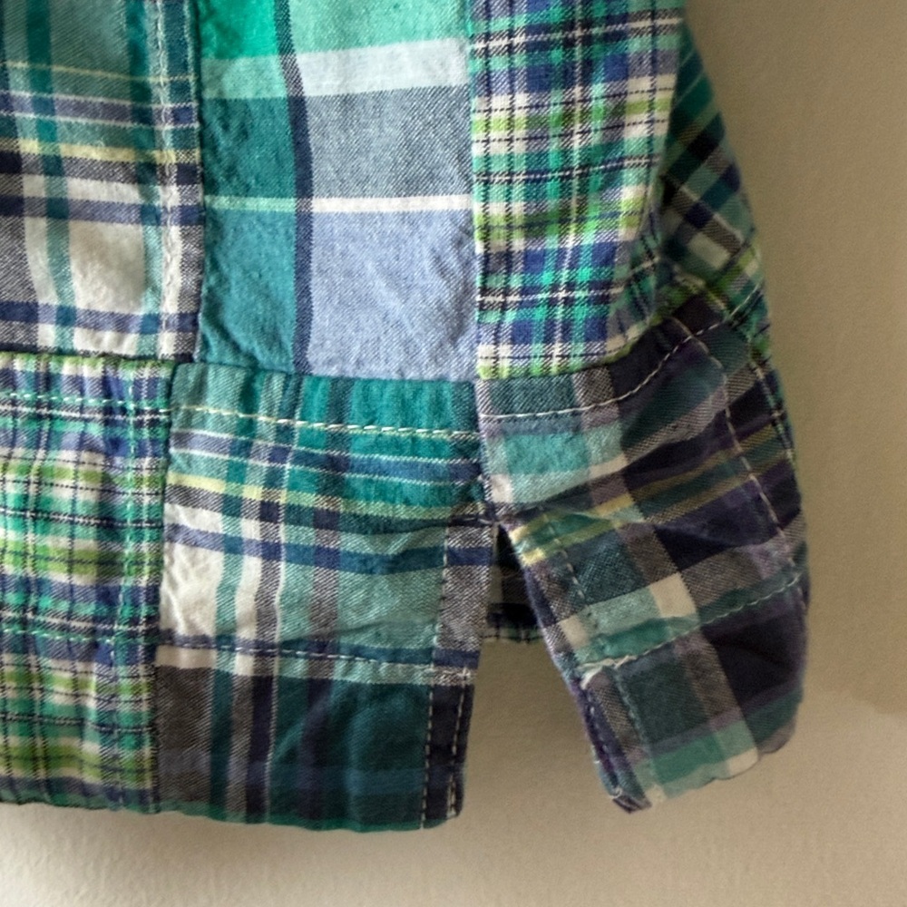 Orvis Madras Patchwork Plaid Lightweight Jacket S… - image 5